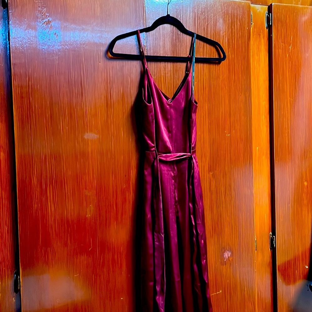Maroon full length romper